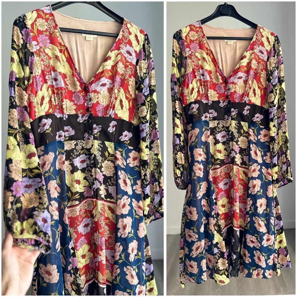Anthropologie Maeve Dress Gardenia Floral US 8 - Picture 4 of 9